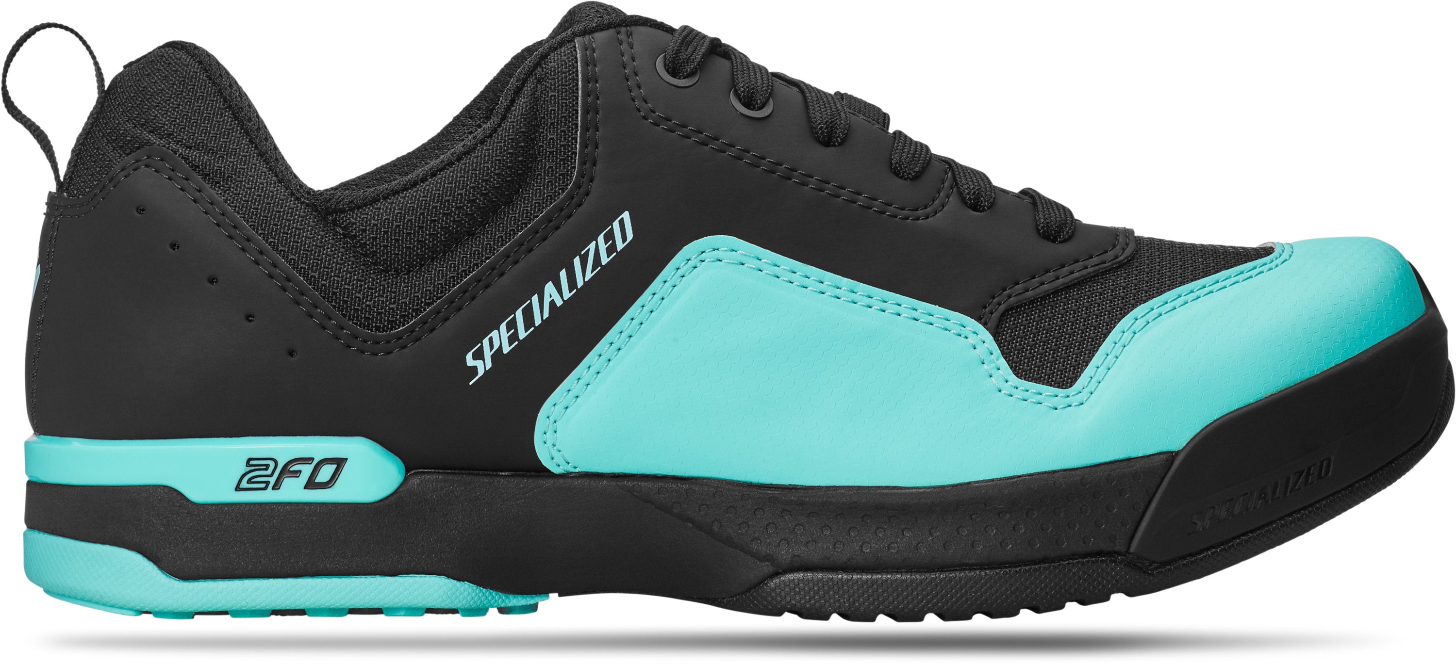 2FO ClipLite Lace Zapatillas Mtb Specialized Mujer Negro/Turquesa