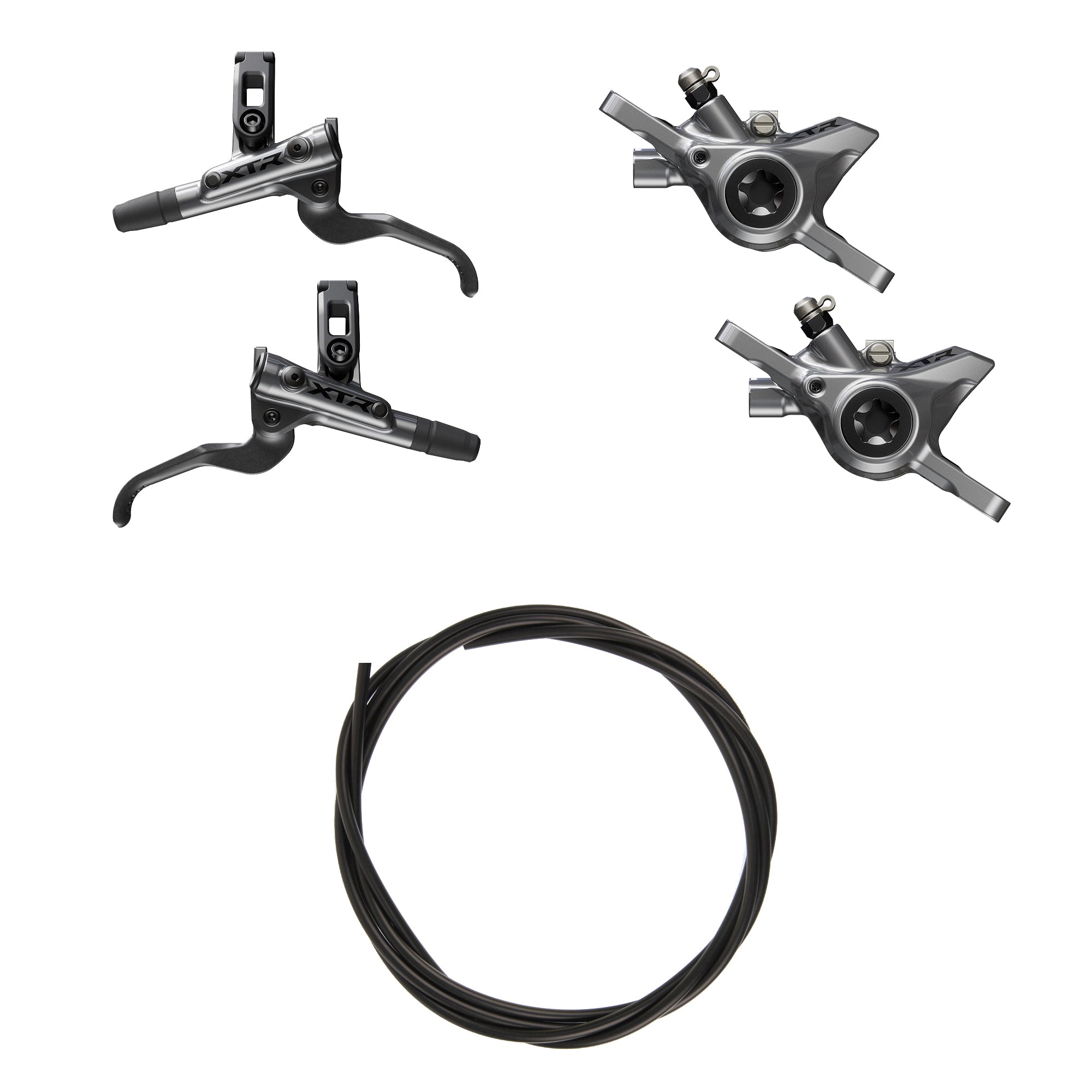Kit Upgrade Freno Shimano XTR BR-M9200/BL-M9200 Metal Sin Aletas Sin Adaptador Latiguillo 1000/1700mm Negro #3