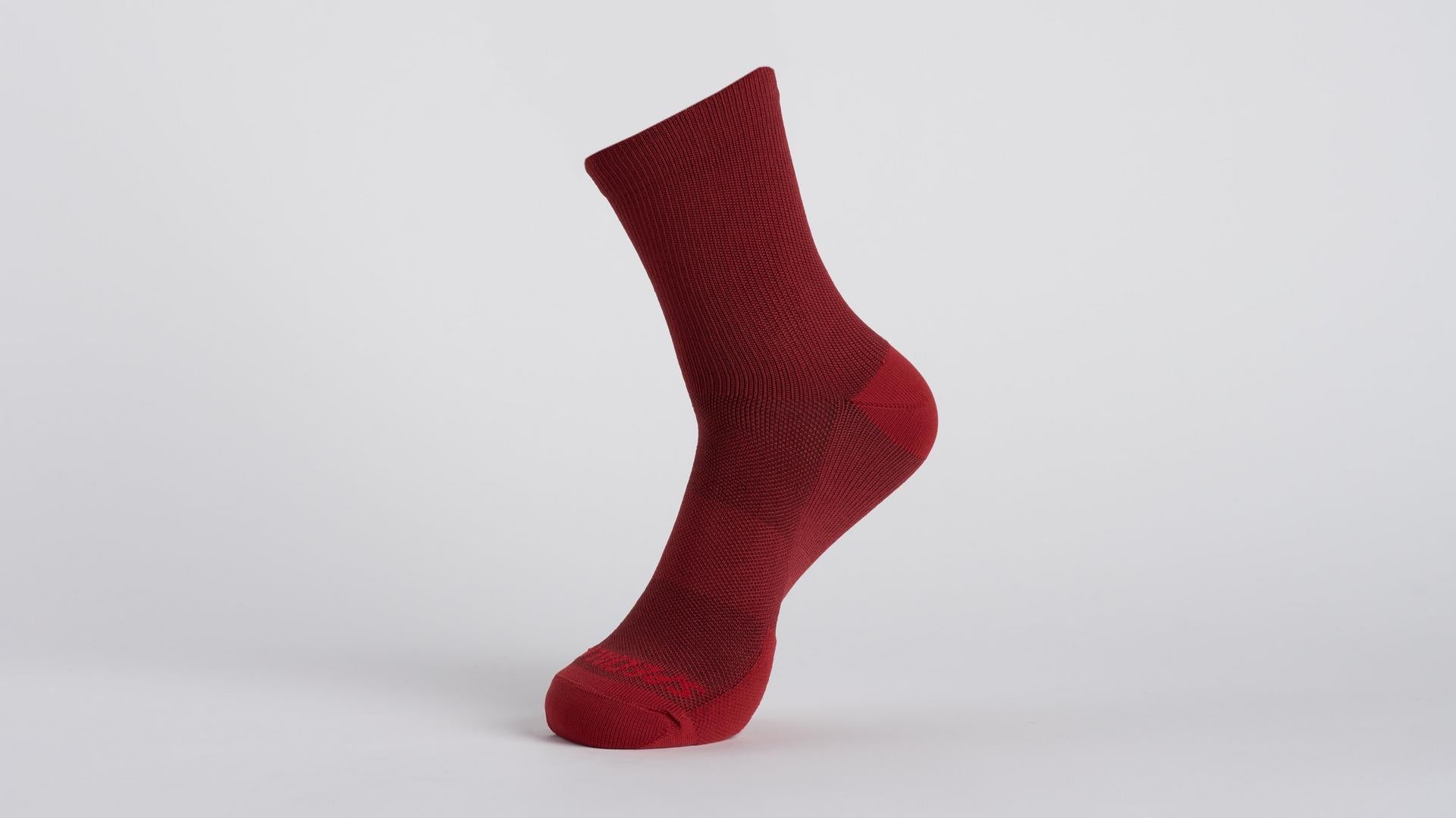 Soft Air Mid Logo Sock Specialized Garnet Red #2