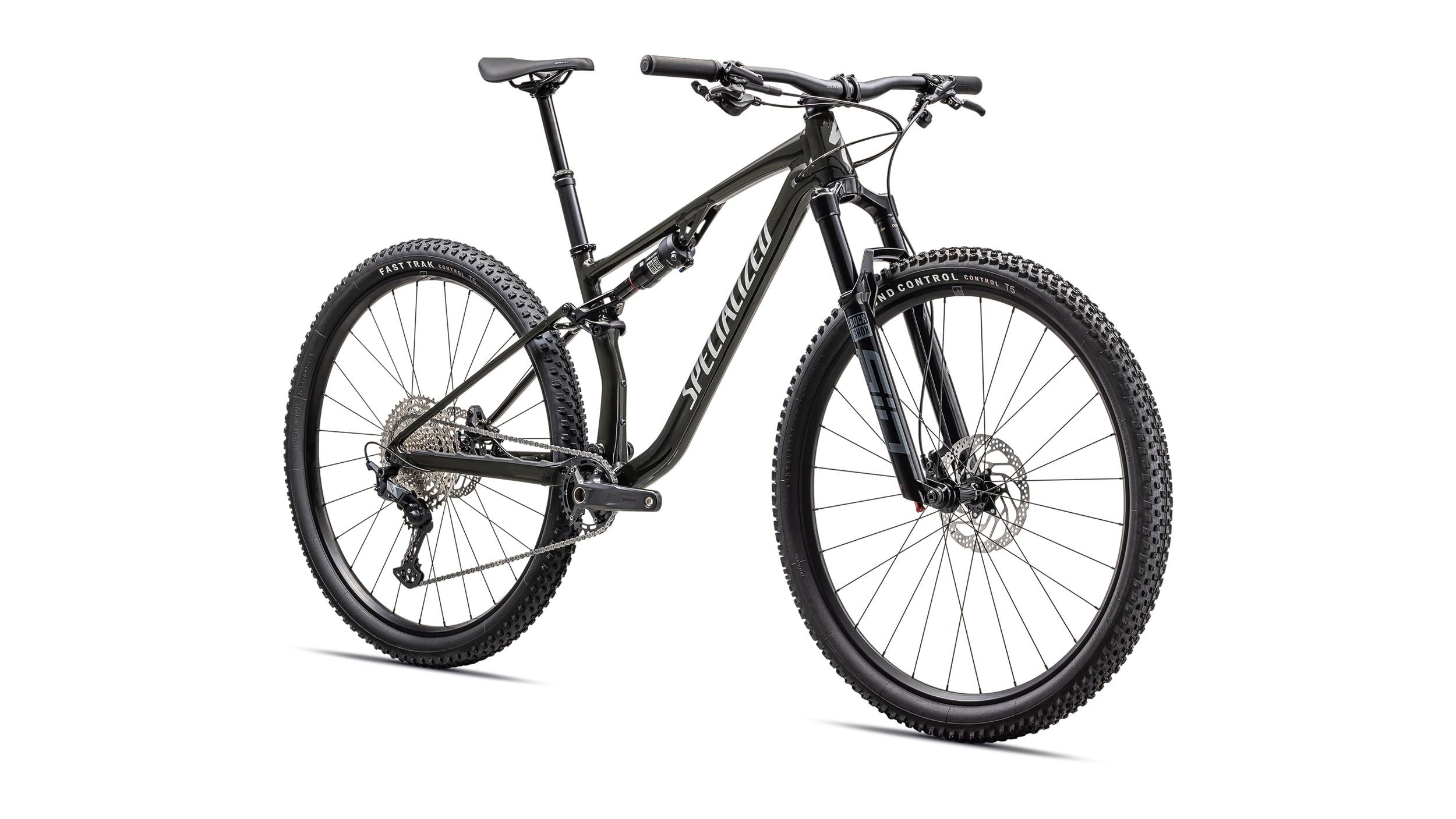 Bicicletas MTB XC Chisel Comp Shimano Specialized 2025 Gloss Dark Moss Green/Liquid Metal